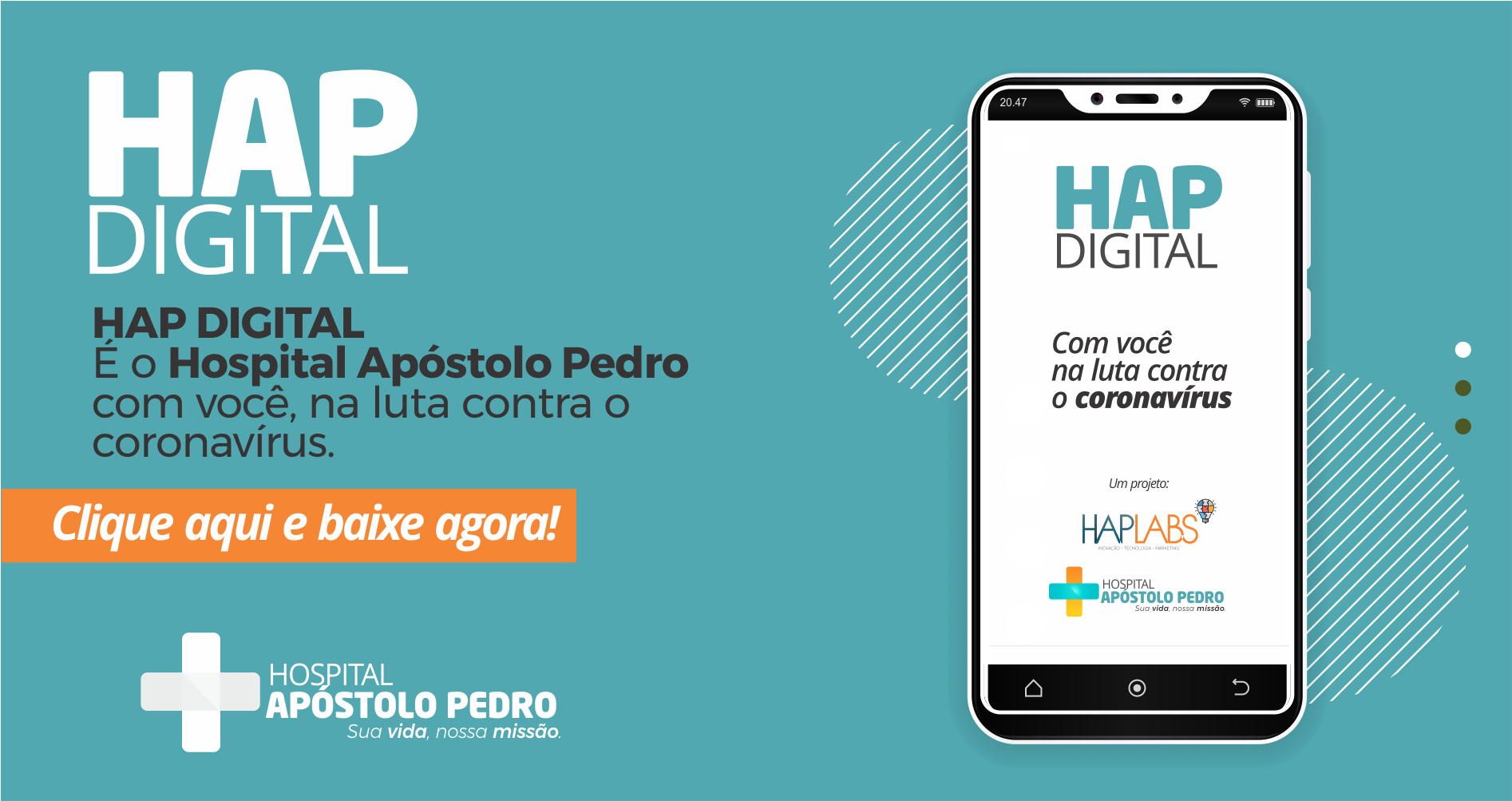 Baixe agora o app HAP DIGITAL e faça sua consulta on-line