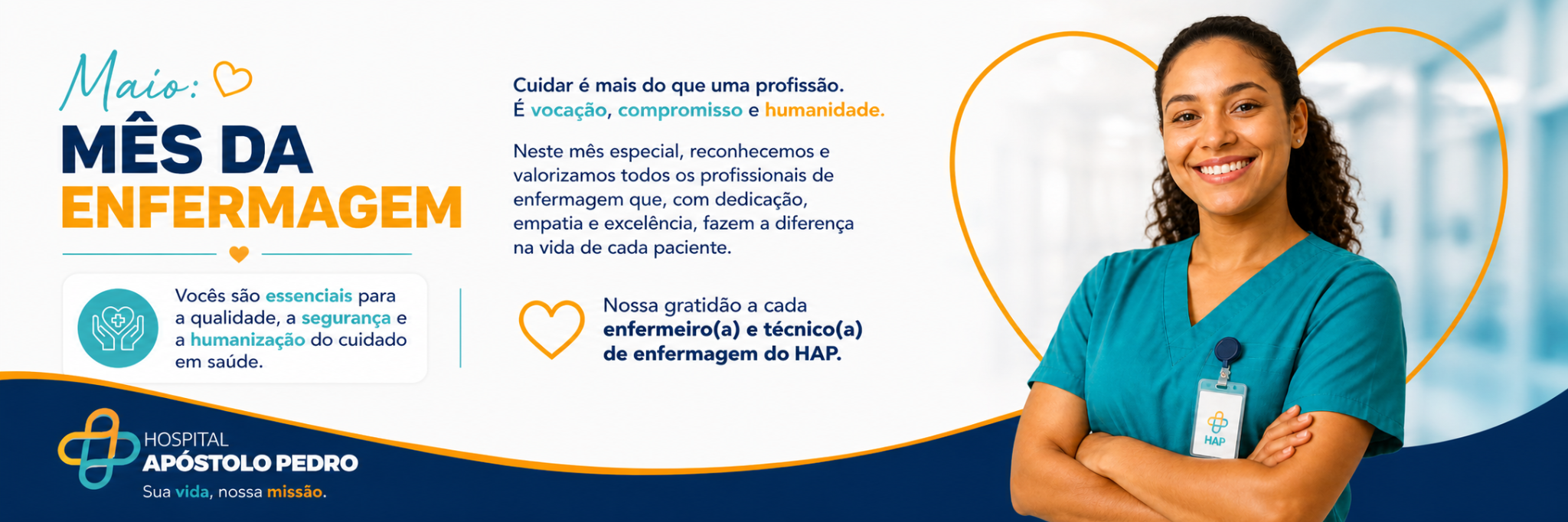 Maio é o mês de quem cuida com o coração.